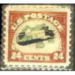 INVERTED JENNY STAMP MISTAKE PIN